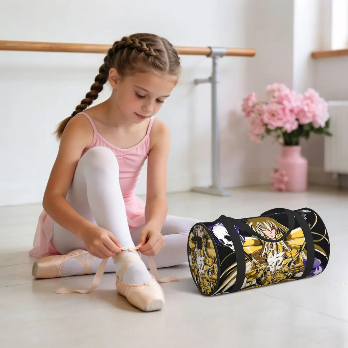 Knights Of The Zodiac Saint Seiya Luggage Bag Large Capacity Duffle Tote Bag Handbags Gym Bags Fitness Bag for Boys Girls