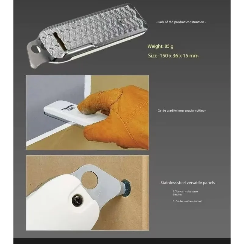 TAJIMA 1109 SERIES Plasterboard File Medium/Fine Toothed Single Face Hand Plane Flat File Woodworking Tools TBY-S130C/TBY-S130S image 6