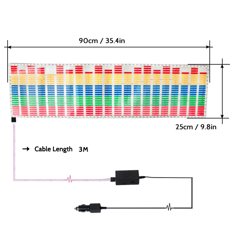 Led Car Windshield Aromatherapy Light Auto Rgb Neon Usb El Interior Lights Music Rhythm Flash Lamp Sticker Vehicle Accessories