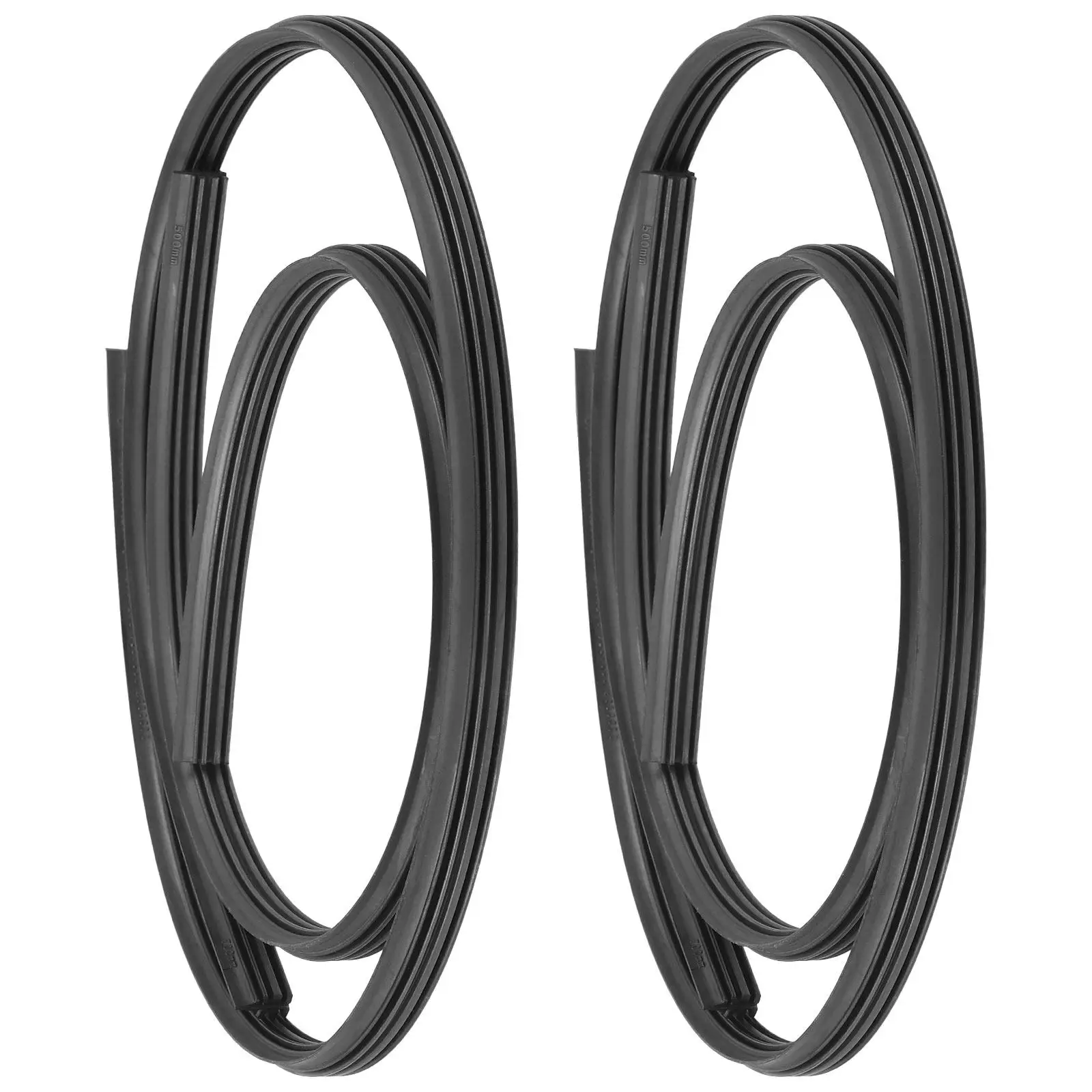 

4Pcs Rain Wiper Rubber Strips Universal Fit Car Windshield Wipers Boneless Replacement Smooth Quiet Performance