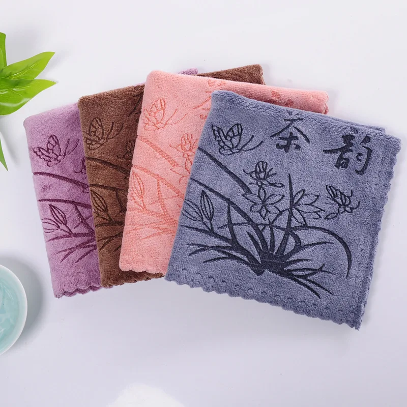 1pcs Fiber 30*30cm, Absorbent Tea Towels, Thick Tea Cloth, Tea Napkins, Tea Set Accessories, Nice Gift