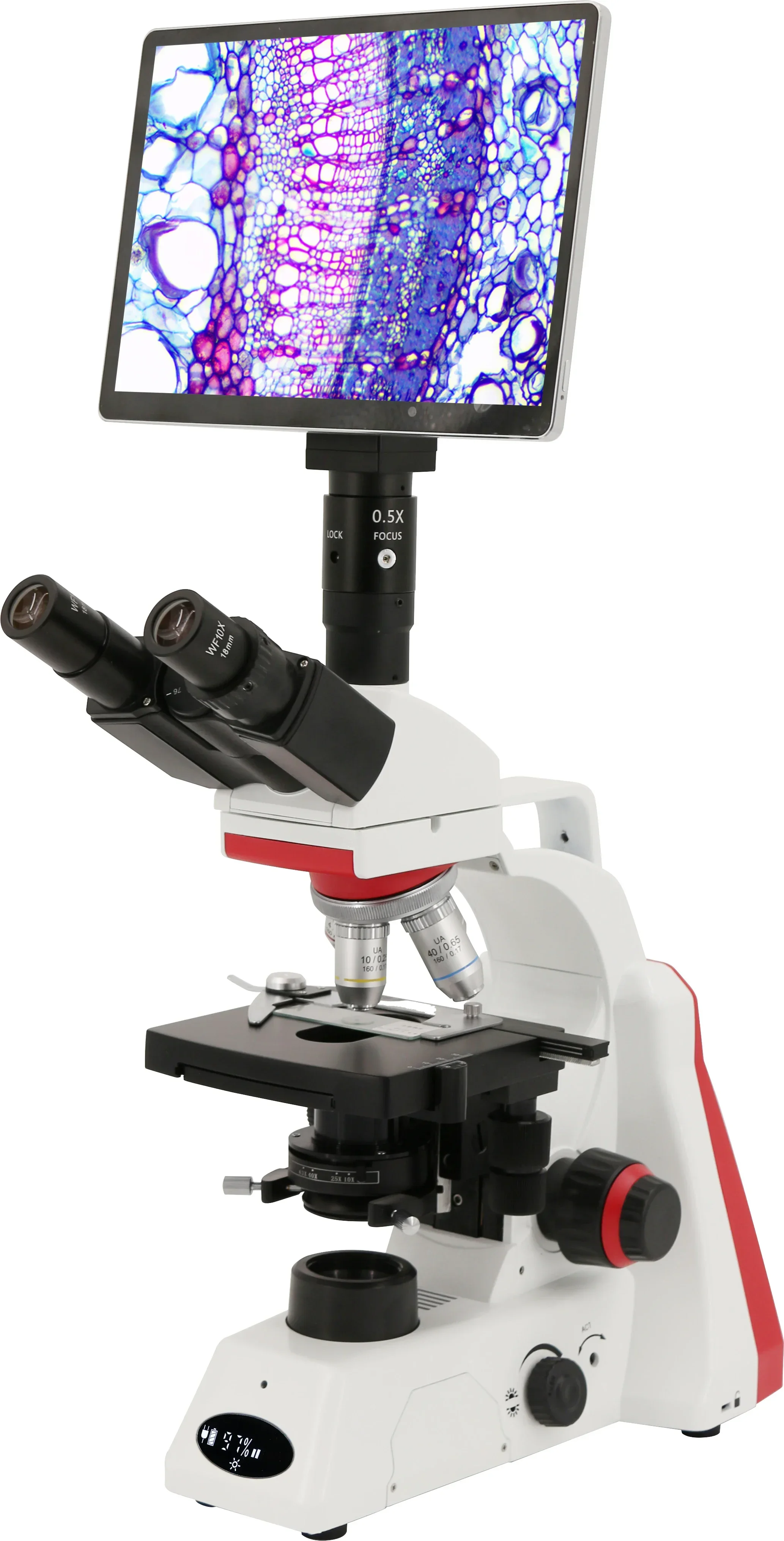 Ziekenhuis MCS-IID-F100 Biologische microscoop donkerveld live analysemicroscoop voor laboratorium