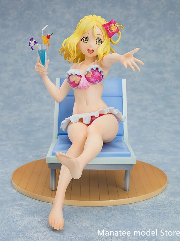 With Fans! Original Love Live! Sunshine!! Mari Ohara Blu-ray Jacket Ver. 1/7 PVC Action Figure Anime Model Toys Collection Gift