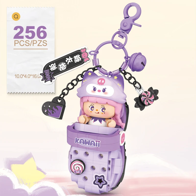 ตัวต่อ LOZ พวงกุญแจ ของตกแต่งบ้าน รองเท้าแตะ จี้ โมเดลประกอบ ของเล่นเสริมพัฒนาการ สำหรับเด็กชายและเด็กหญิง ของขวัญวันเกิด