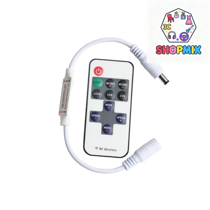 1 Set Brightness Adjustment Dimming 12V 24V RF Remote LED Controller For LED Strip Neon Light 5050 / 2835/ COB