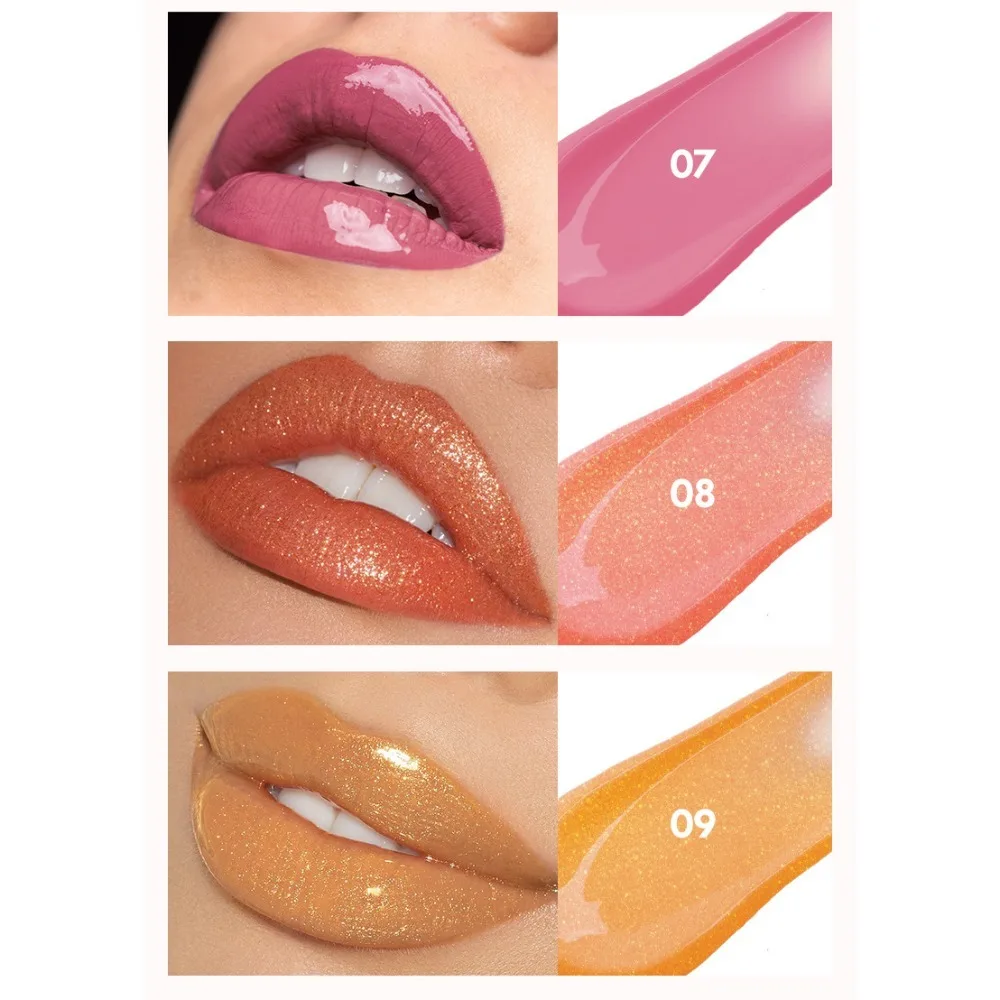 Moisturising Soft Tube Mirror Lip Gel Gloss Lip Glaze Lipgloss Liquid Lipstick Lip Soft Tube Liquid Crystal Lip Lipstick Makeup