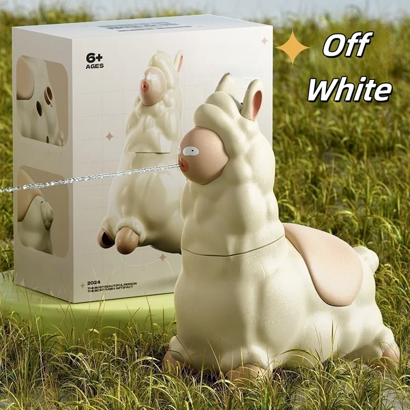 Alpaca pistola de água brinquedo das crianças portátil pulverização de água contínua sprinkler ao ar livre meninos meninas piscina jardim luta jogo presente