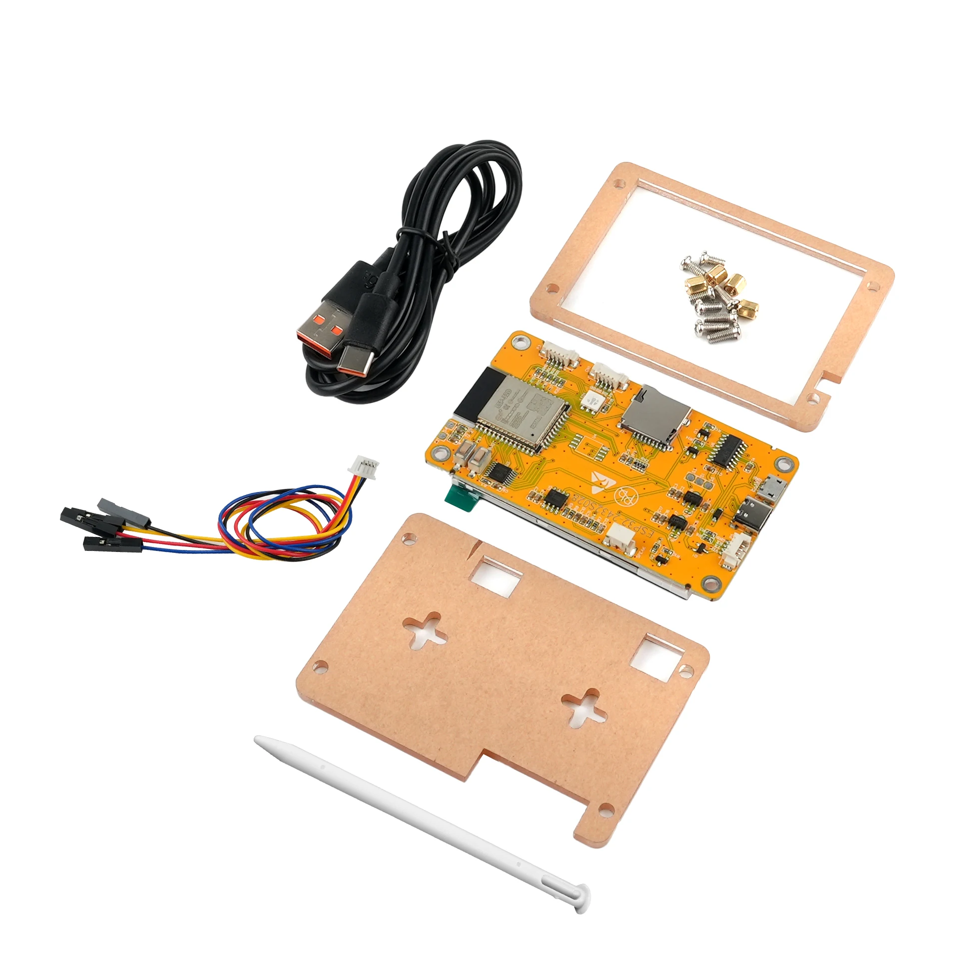 2 個/セット NerdMiner V2 377KH/s ESP32 開発ボードモジュールドライバー 2.8 インチタッチスクリーンディスプレイ + アクリルケース ESP32-2432S028R