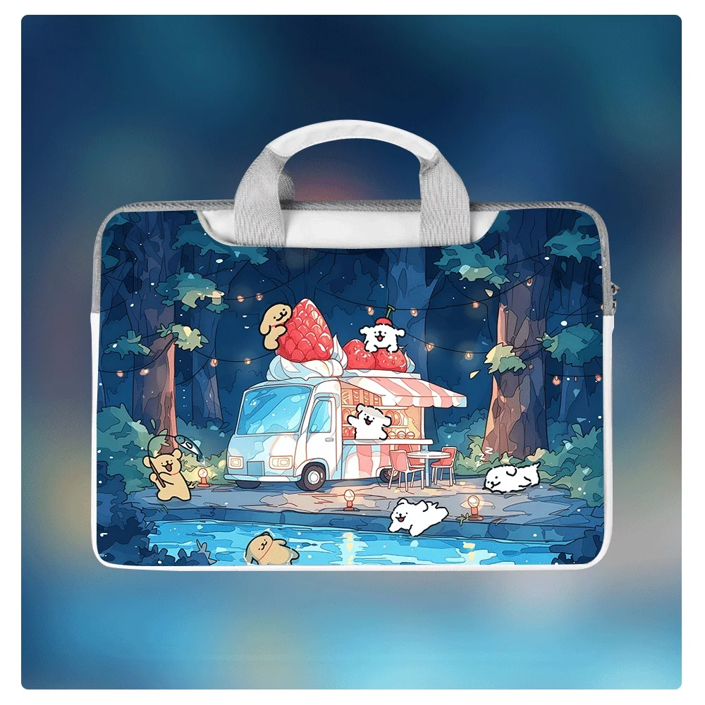 

Сумка для ноутбука с принтом щенка, портативная сумка через плечо, водонепроницаемая, 12, 13, 14, 15, 16 дюймов, защитный чехол для планшета, подарок