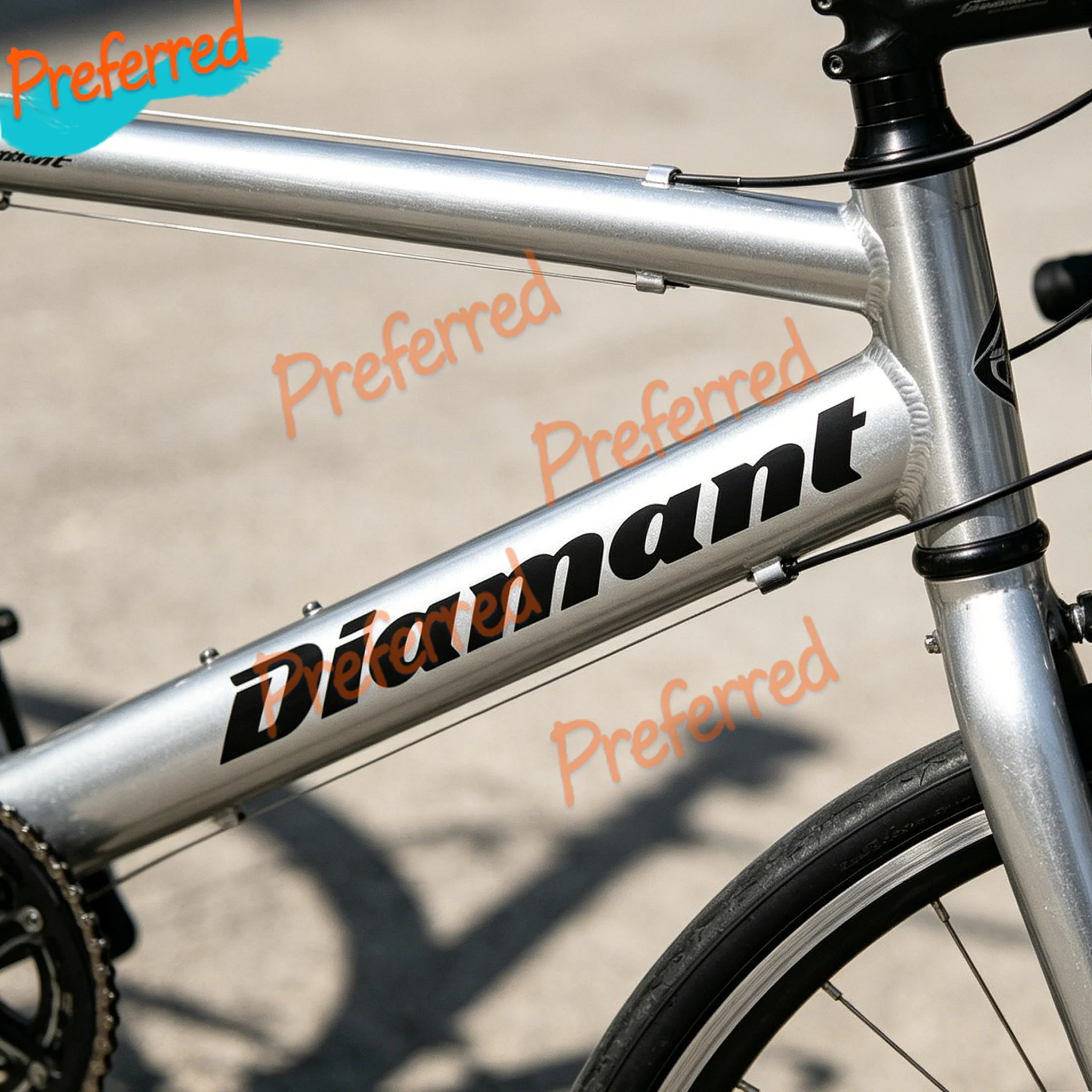 

2x Pegatinas Vinilo JDM Diamant Bike Decals Labels Die Cut Sticker Customizable in Any Sticker Size -No Background