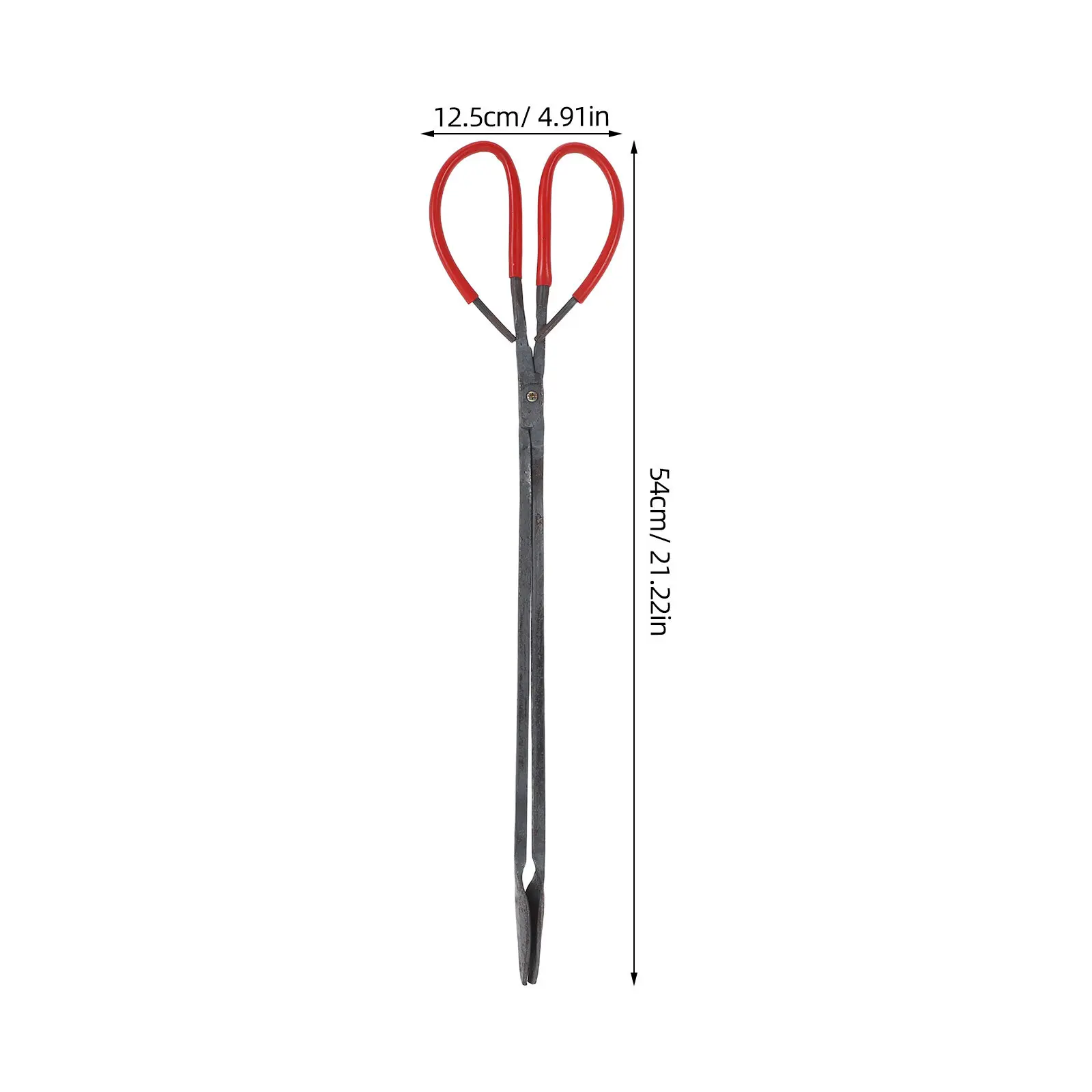 21.2 Inch Campfire Tongs Firewood Grabber Heavy Duty Iron Fireplace Tool Log Tongs for Fire Pit Bbq Charcoal Fireplace