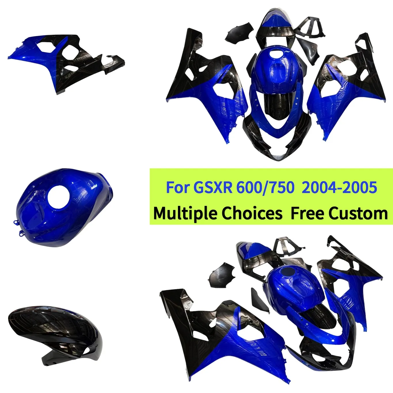 

ABS Injection Body Shell Kit For Suzuki GSXR600 750 K4 K5 2004 2005 GSXR750 600 Replacement Bike Plastics kit