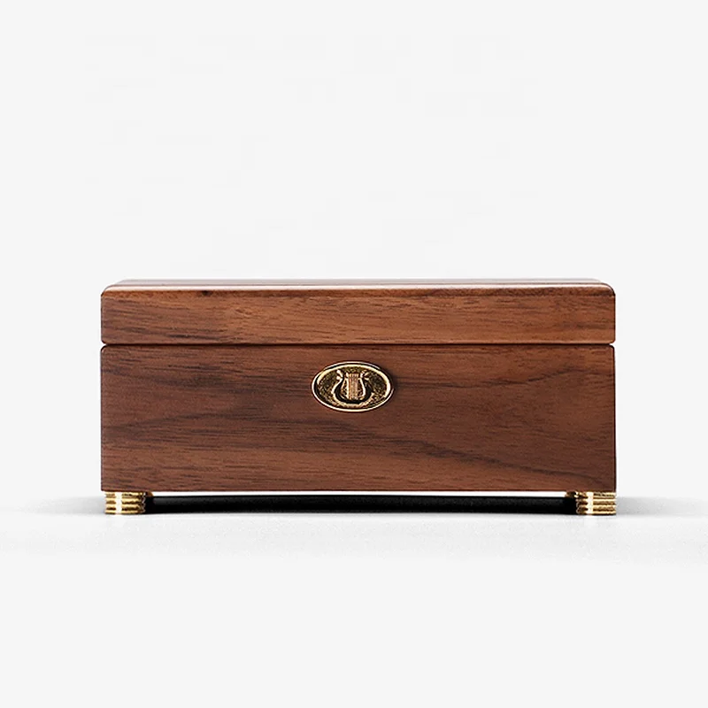 Rhythm 30-tone Wooden Music Box Custom Engraving High-end Pop