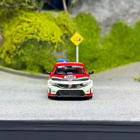 MH 1/64 Civic Type R FL5 Alloy Motor Vehicle Diecast Models Car Toys Collection Boy's Christmas Gifts