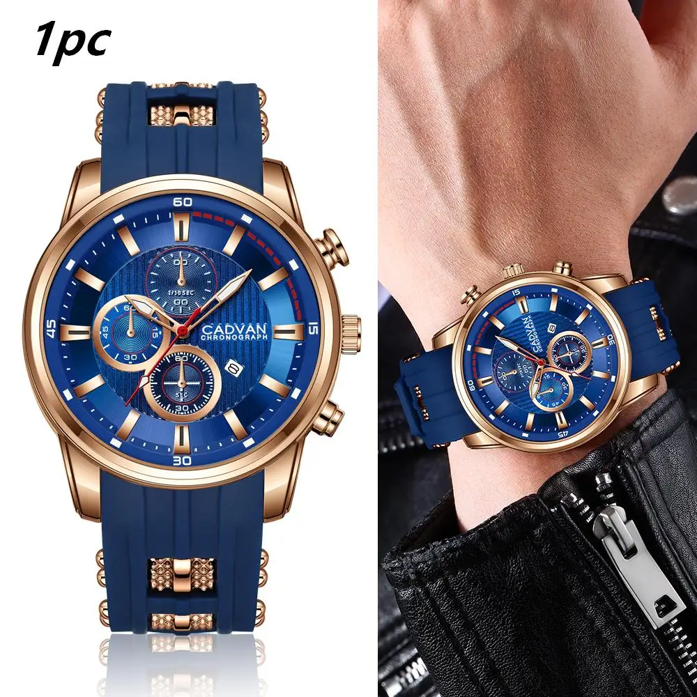 1pc Casual Handsome Men's Quartz Watch Available in Multiple Colors Christmas and Halloween Gifts Includes Simple Gift Box