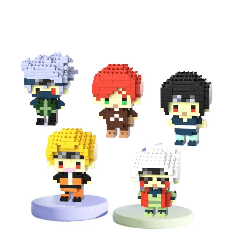 NARUTA игрушечные строительные блоки, фигурки Lega, японские блоки, модель персонажа из мультфильма, строительные блоки, куклы, 3D игрушки-головоломки для детей