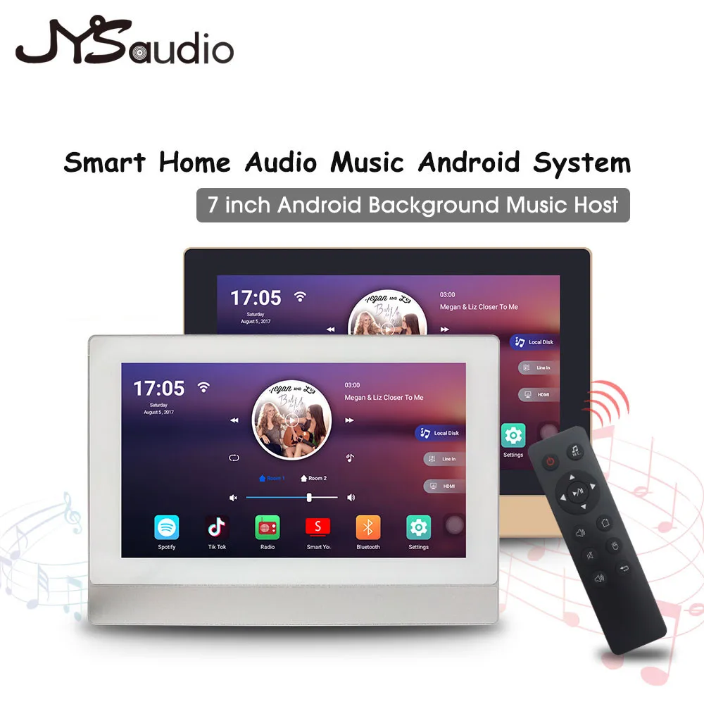 

Home Audio Amplifier Smart WiFi Bluetooth Amplifier 7inch Touch Screen Android 8 Channel*20W Built-in Yamaha Amp for Residential