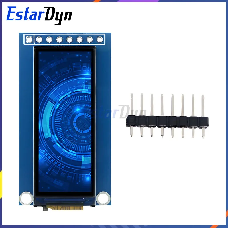 Estardyn Layar LCD TFT 1.45 Inci GC9107 Layar Kecil 60*160 Modul LCD Tampilan Penuh Layar Warna SPI