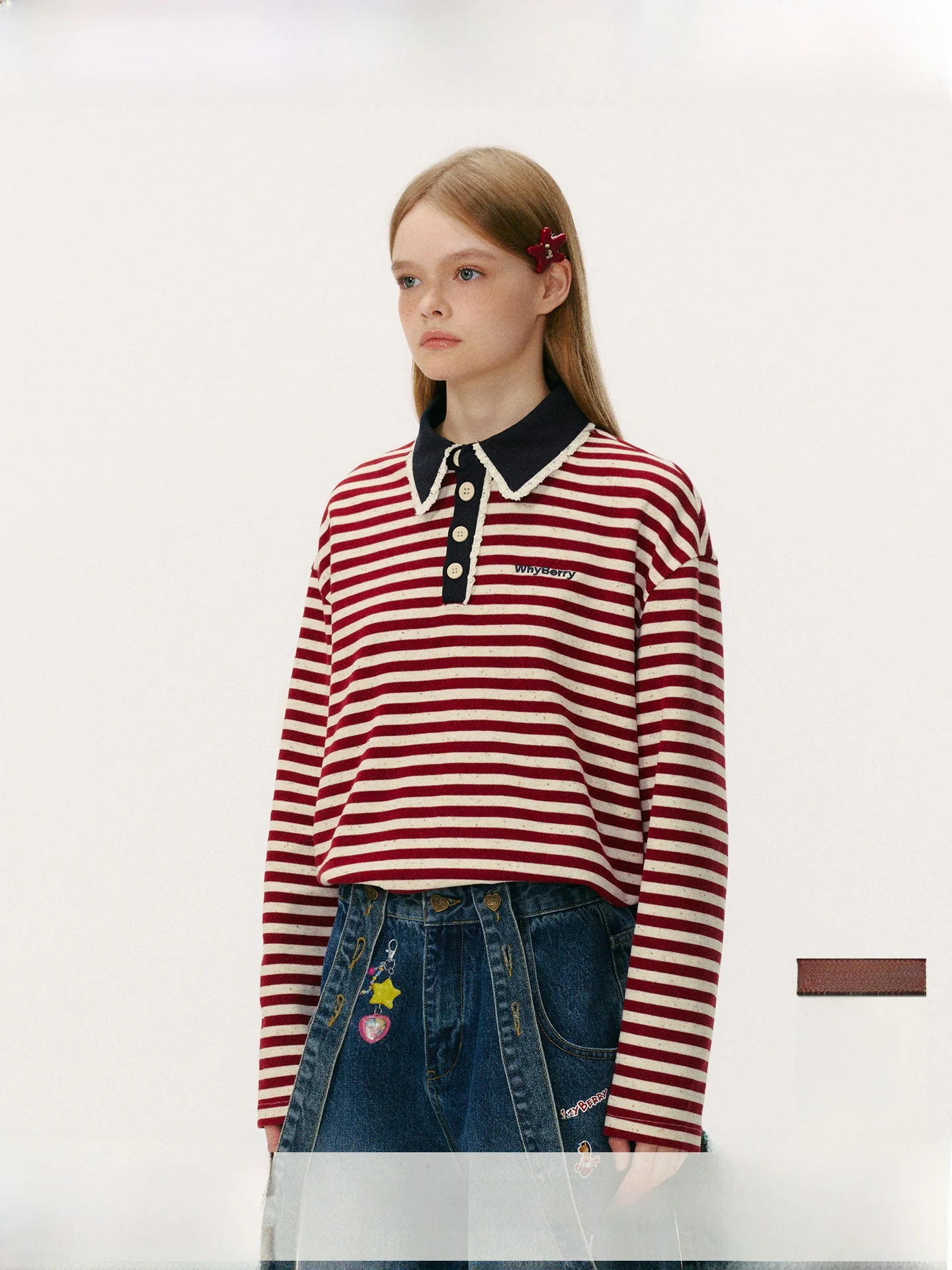 

WhyBerry Ретро полосатая длинная футболка Све женская осенне-зимняя кружевная футболка с цветочным принтом из полиэстера и смеси хлопка с принтом свободного покроя