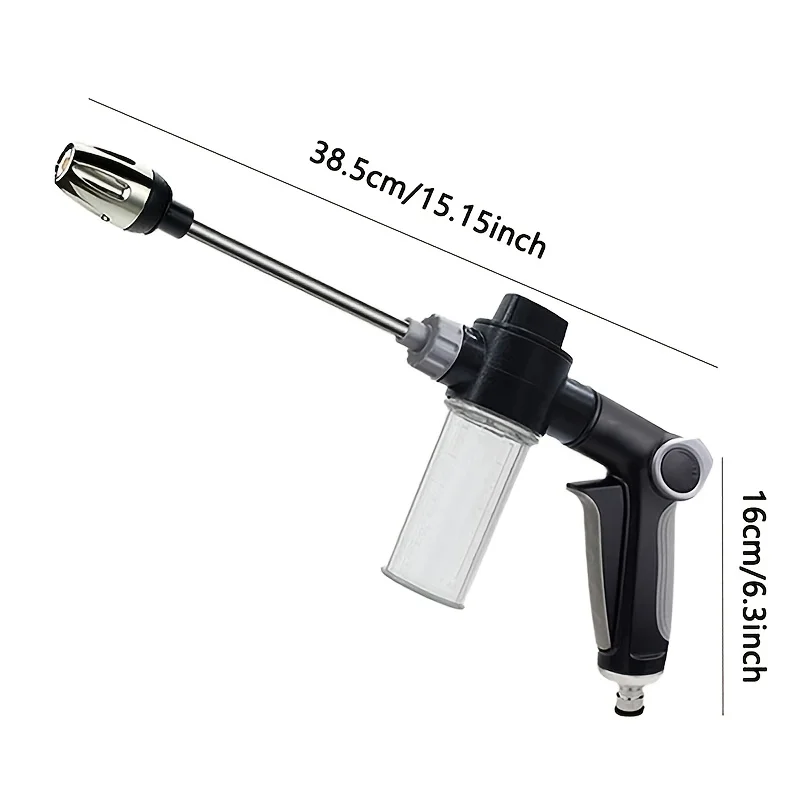 High Pressure Car Wash Water-Gun, Long Handle Car Wash Foam Pot, Garden Watering Tool, Watering & Irrigation Supplies for Garden