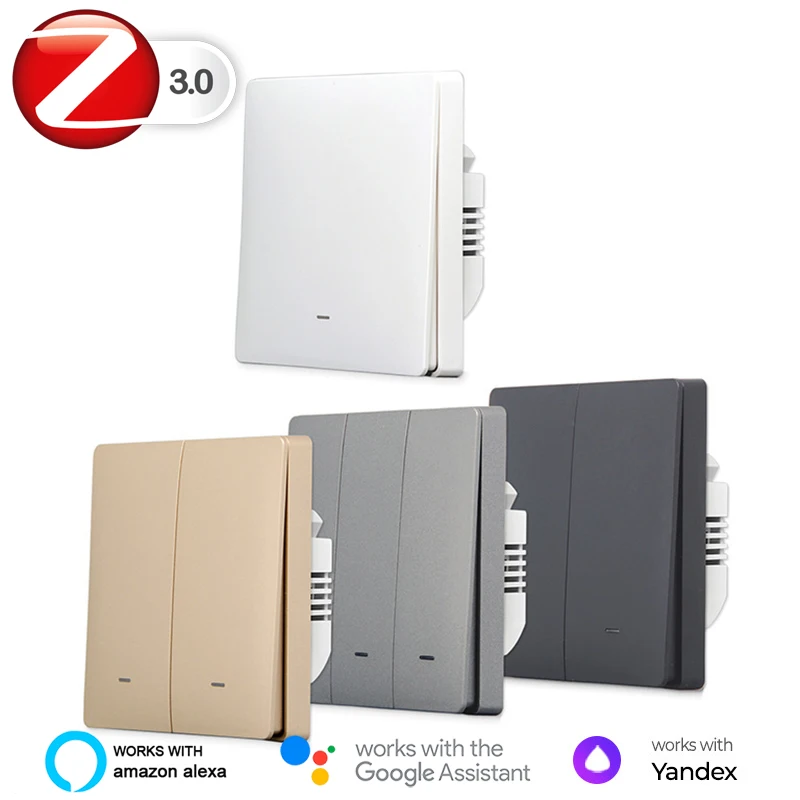 Zigbee 3.0-スマートボタンライトスイッチ,磁気ラッチリレー,Tuya Smart Things, Echo Conbee,ホームハブと互換性があります