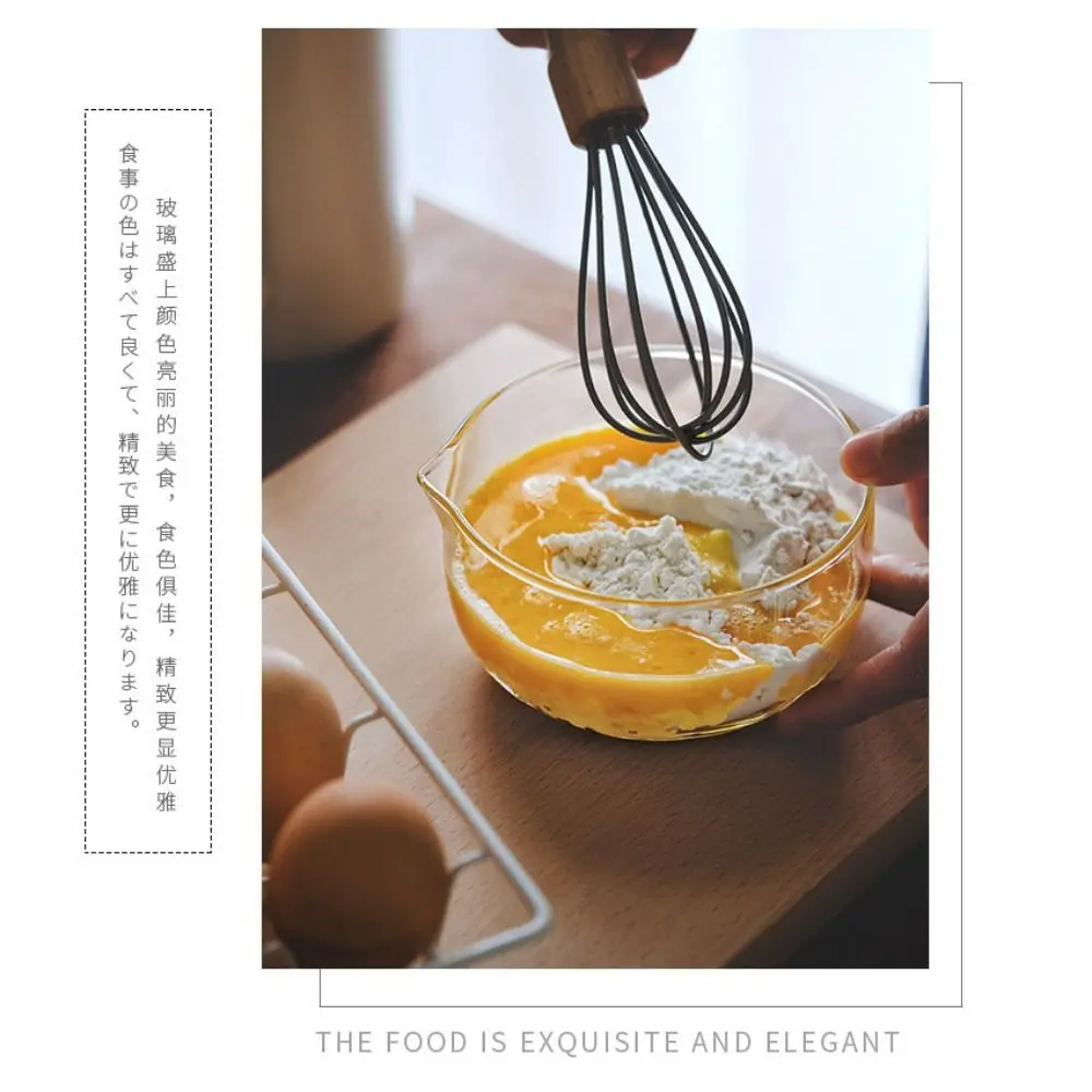 New 350/600ml Glass Bowl Japanese Baking Salad Bowl Transparent Yogurt Bowl Tableware