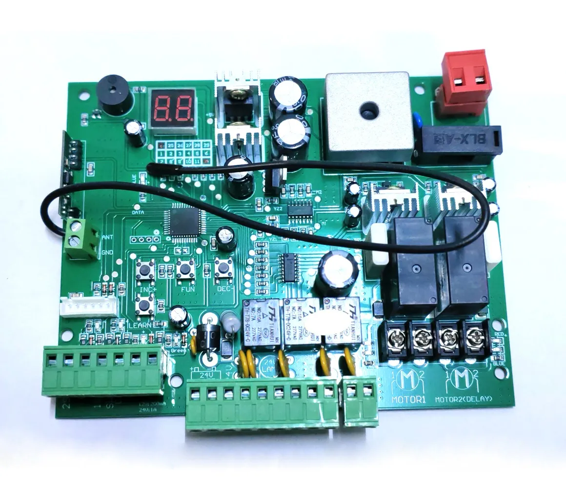 only working for 24VDC!!!!!  Replacement automatic Swing gate motor opener control circuit board electronic card 24VDC