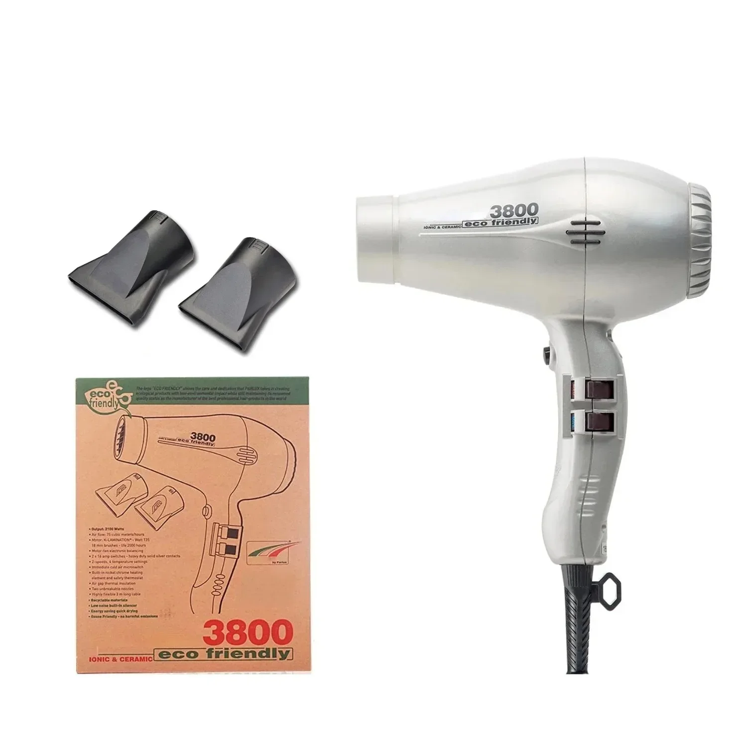 3800 Original Professional Blow Dryer Negative Ion Hot and Cold Air 1600W Powerful Hair Dryer High Speed Styling Tools Hair Care