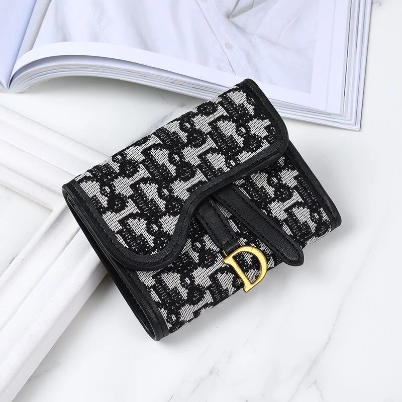 

Vintage Style Women's Wallet New Model D-clip Coin Purse Multi-functional Large Capacity Trade Cross-border Coin Card Holder