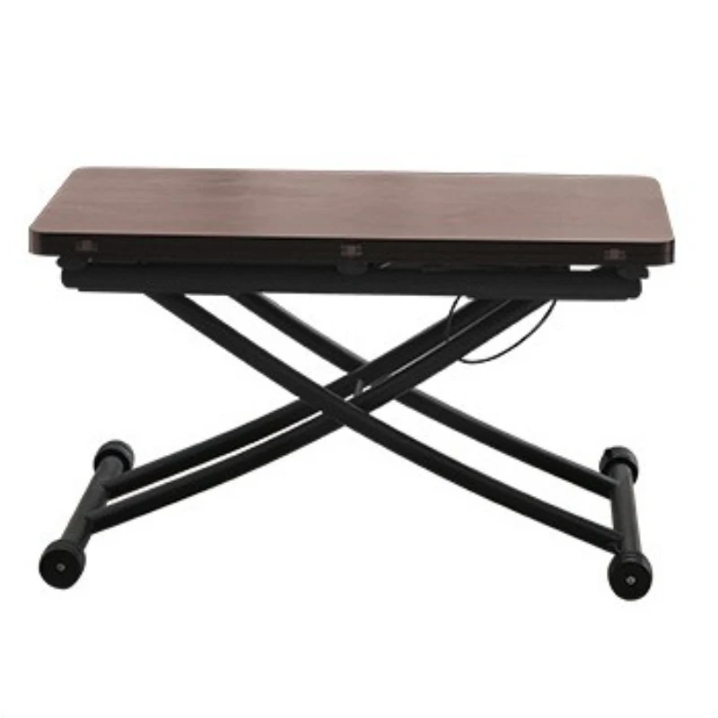Dual-use mobile, adjustable folding rectangular for home living and dining rooms, modern minimalist, creative dining table