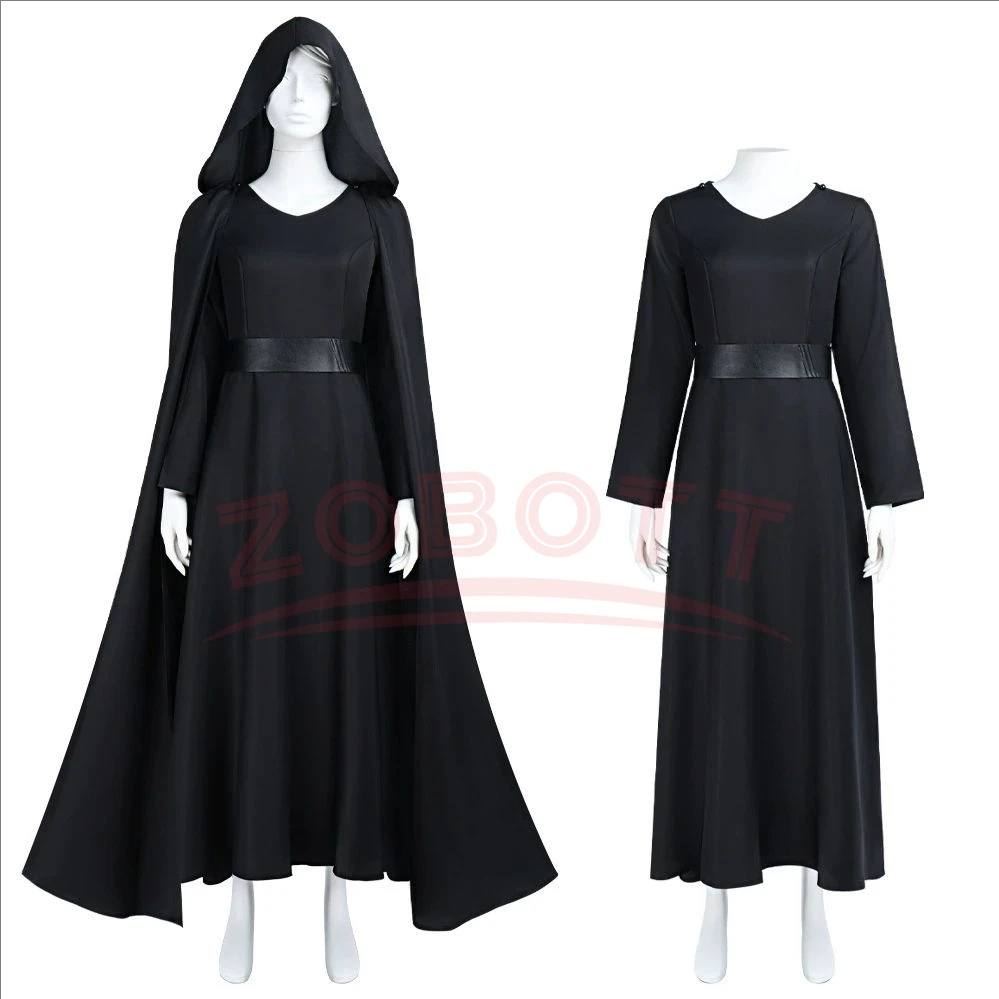 

Anime Black Rey Cosplay Costume Adult Woman Costume Full Set with Cloak and Dress Pants Wars 9 Halloween Party Costume for Woman