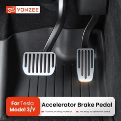 Almofadas de Pedal para Tesla, Pedal de Freio de Combustível, Acessórios do Carro, Tesla Model 3, Model Y, 2017 a 2023