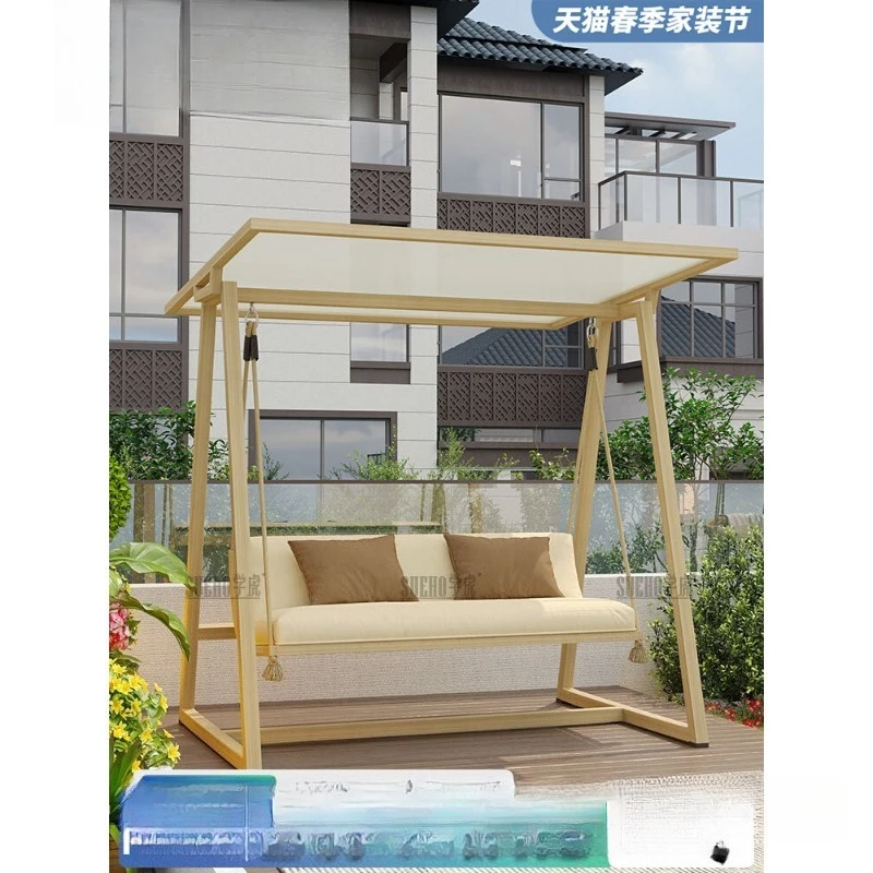 Rocking Chair Swing Double Cradle Outdoor Courtyard Indoor Outdoor Garden Terrace Courtyard Hammock