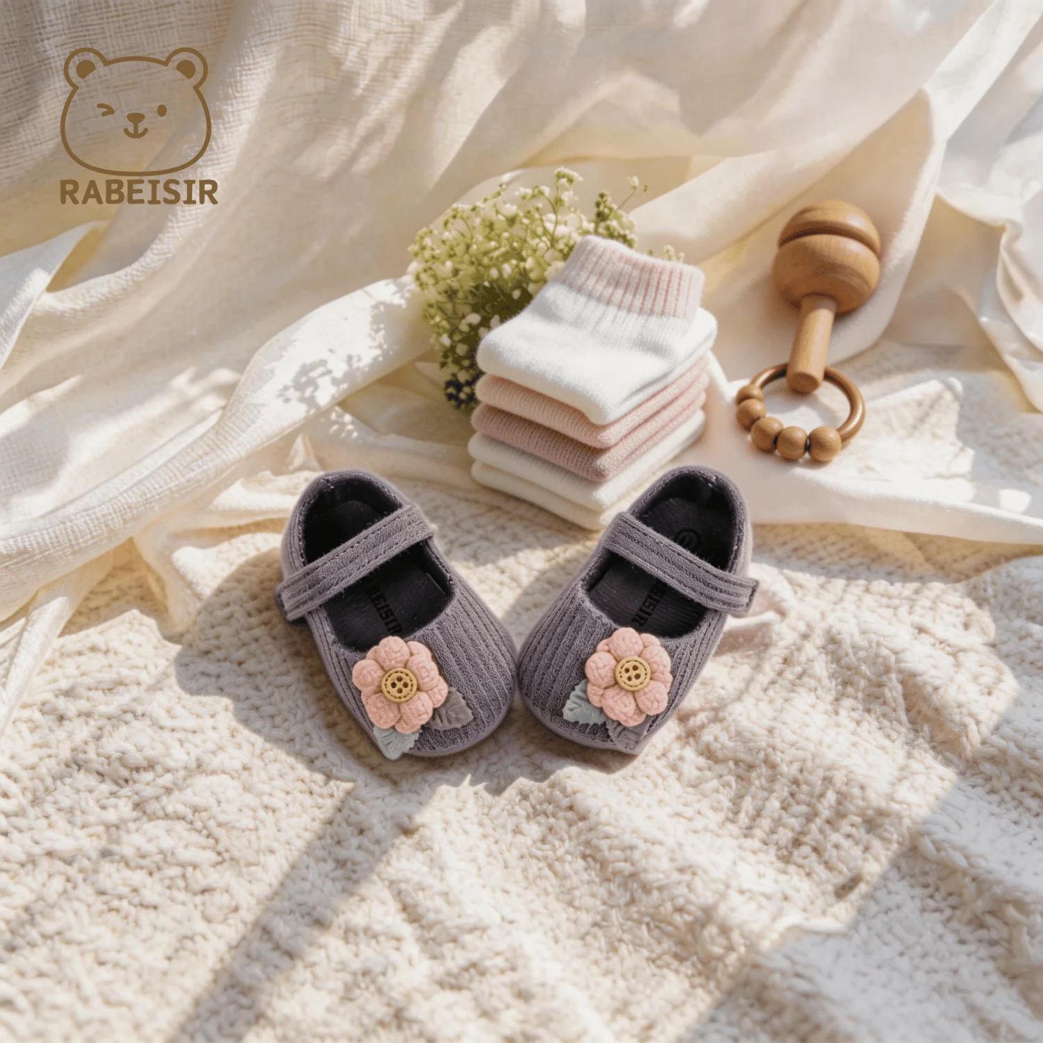 Baby-Stufen-Schuhe für Babys, erstes Paar Kleinkind-Schuhe, Babyschuhe, atmungsaktiv, rutschfest, modische Mädchen-Schuhe im Prinzessinnen-Stil – Detail 22