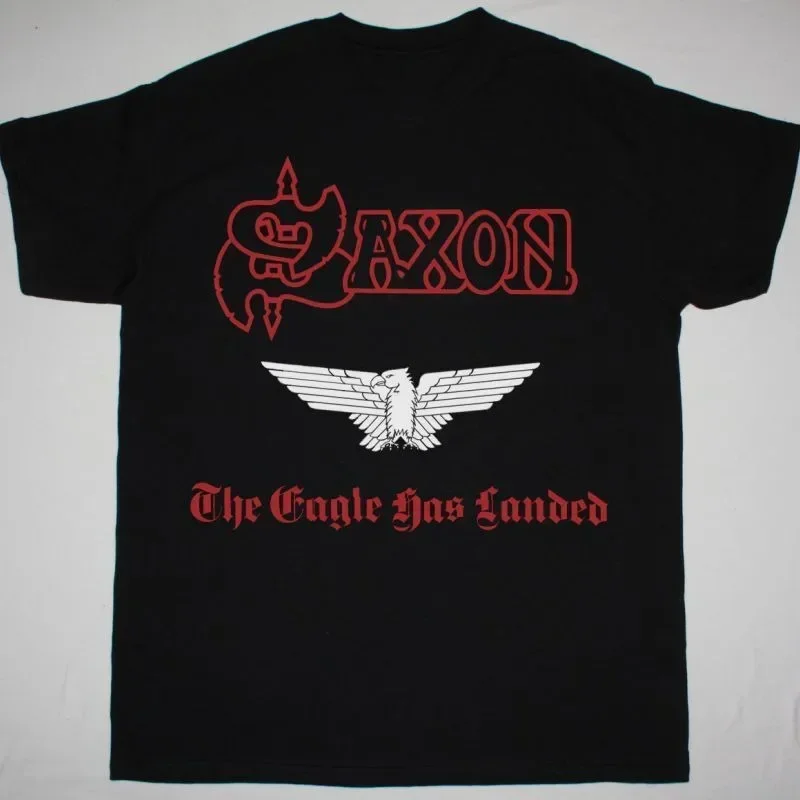SAXON l'aigle HAS LANDED T-Shirt manches courtes coton noir mEN s à 5xl be2019