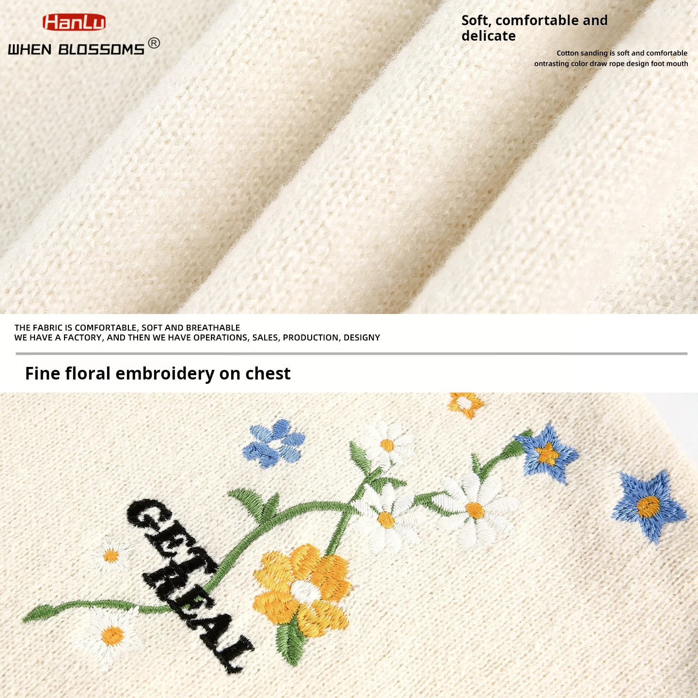 Hanlu 2025 Men's Floral Embroidered Sweater Japanese Oversized Knitwear Heavyweight Warm Pullover Casual Fall Winter Coat