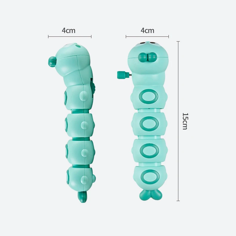 Clockwork Caterpillar Cute Cartoon Animal Insect Clockwork Swinging Crawling Toy Baby Children Educational Toys