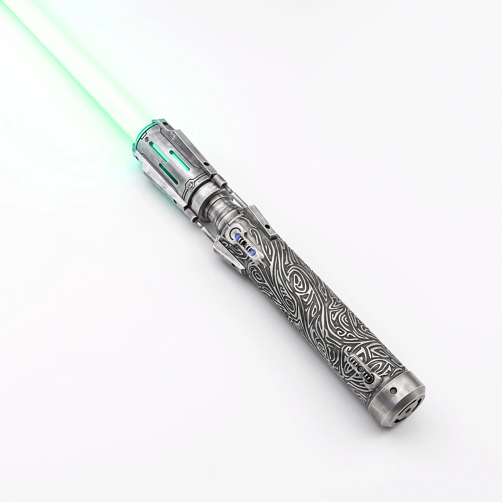 TXQSTUDIO Shang sabre Laser poignée en métal à balançoire lisse avec lame de bande LED carte SD Skywalker jouets Cosplay