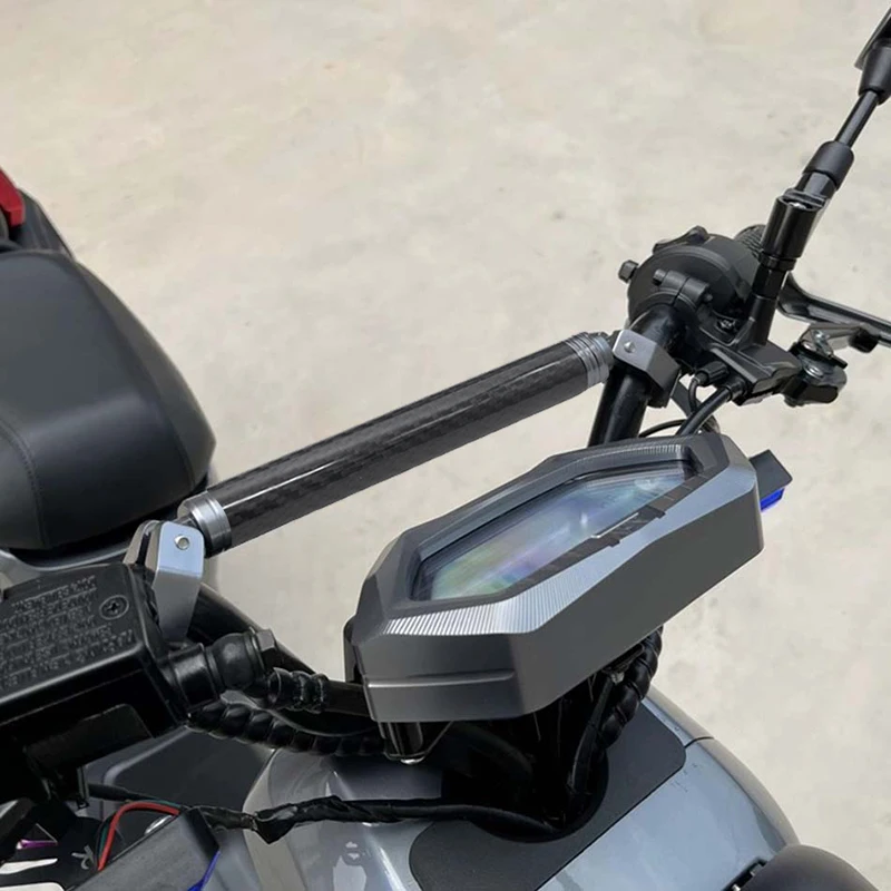 Untuk YAMAHA YZF R3 R25 R1 R6 YZFR3 YZFR25 YZF R1 YZFR6 Sepeda Motor Serat Karbon Bar Keseimbangan 22Mm Stang Palang Pemegang Telepon