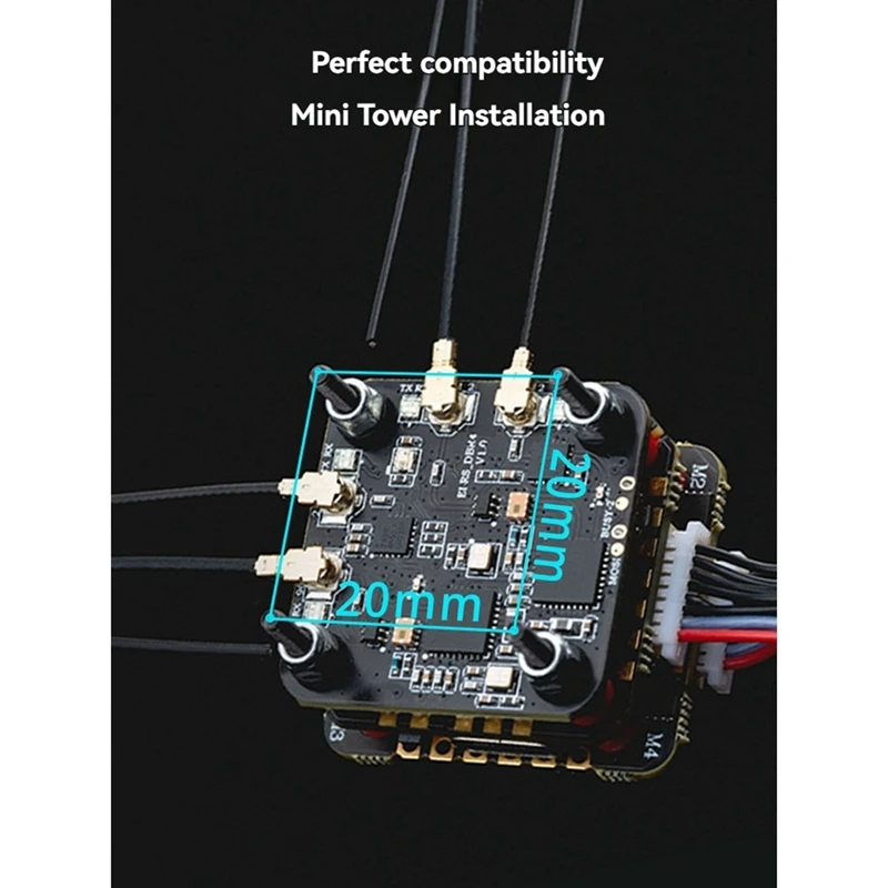Per Radiomaster DBR4 2.4G/915Mhz ELRS Ricevitore Dual-Band Dual-Channel Gemini Ricevitore Per FPV Drone Parti FAI DA TE