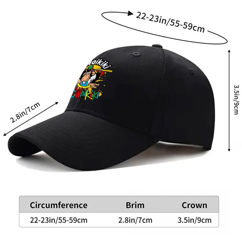 LC Waikiki Monkey Print Baseball Cap – Lightweight Unisex Outdoor Sports Hat for Men & Women, Weddings, Festivals