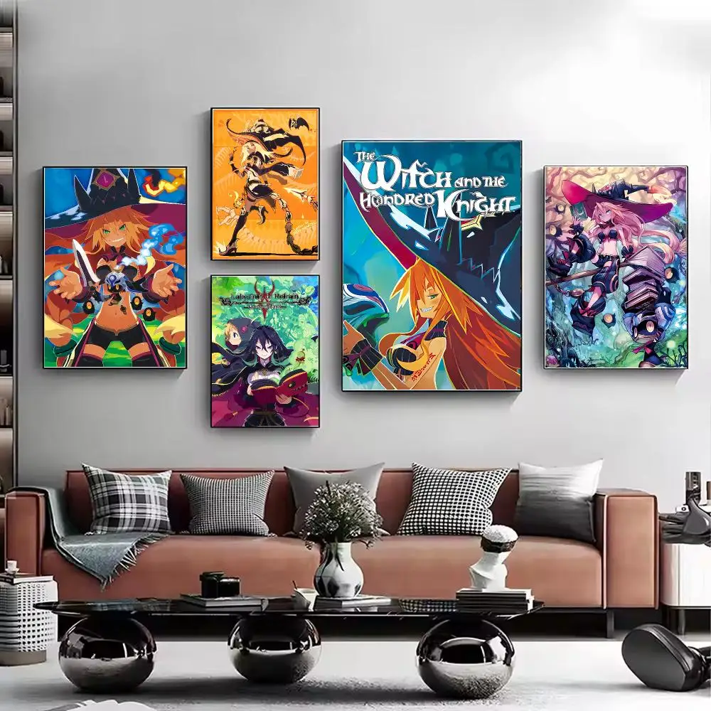 Game The Witch and the Hundred Knight Poster PP Paper Wall Art Prints Living Room Bedroom Cafe Home Decor