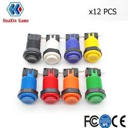 12x Happ Type Standard Push Buttons With Micro Switch For Arcade Video Games Mame Jamma
