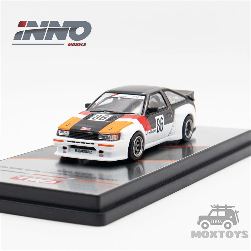 

INNO 1:64 AE86 Levin INAZUMA WORX PANDEM ROCKET BUNNY Diecast Model Car