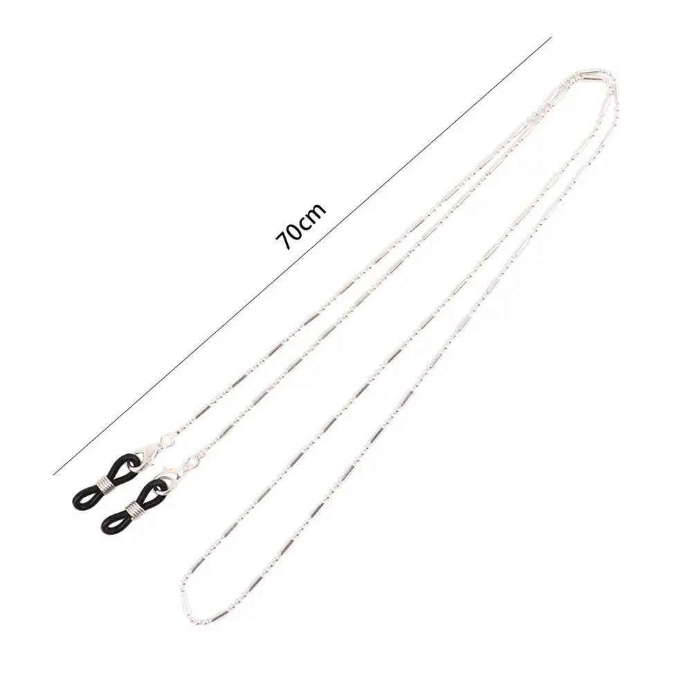 Простые шейные ремни с защитой от потери, минималистичные женские держатели для шнура из сплава для масок, цепочки для масок из бисера, ремешки для солнцезащитных очков, цепочка для очков