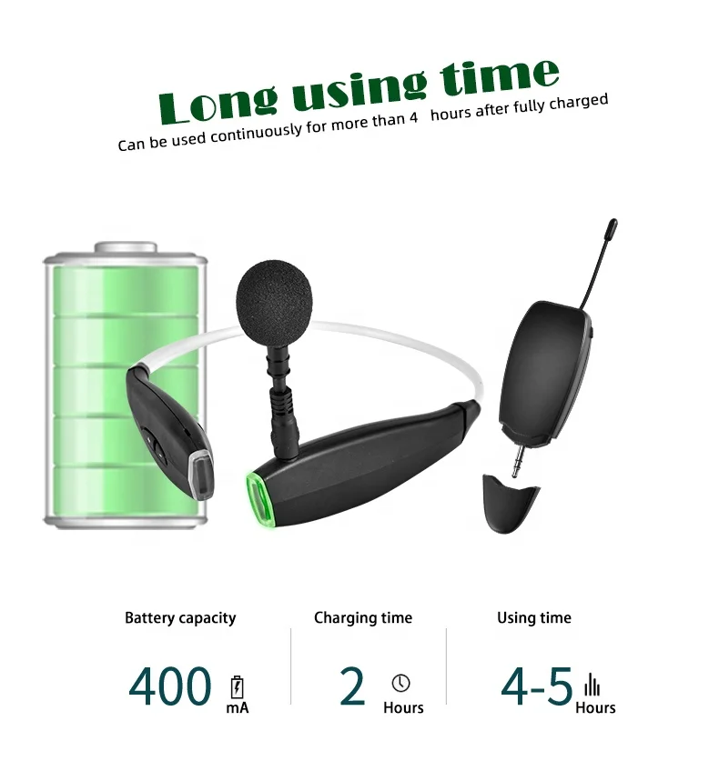 Ten items TLF Xtuga  KX-618 2022 New Private Mode Innovative Design Neckband Hands Free Wireless Microphone for Sport Speah Teac