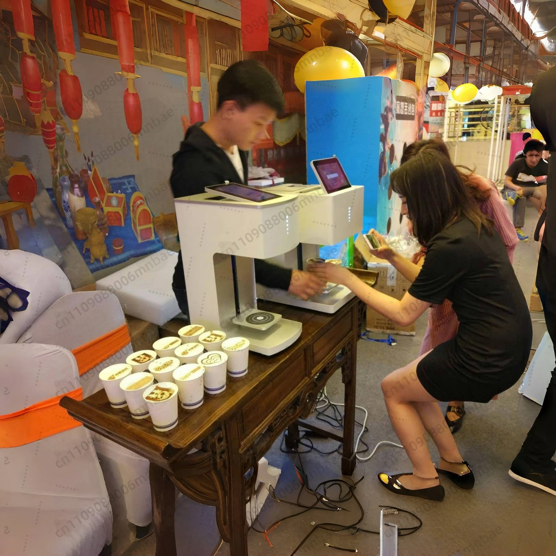 3D Printing Cafe - Cake Macaroon Coffee Photo Printer Color