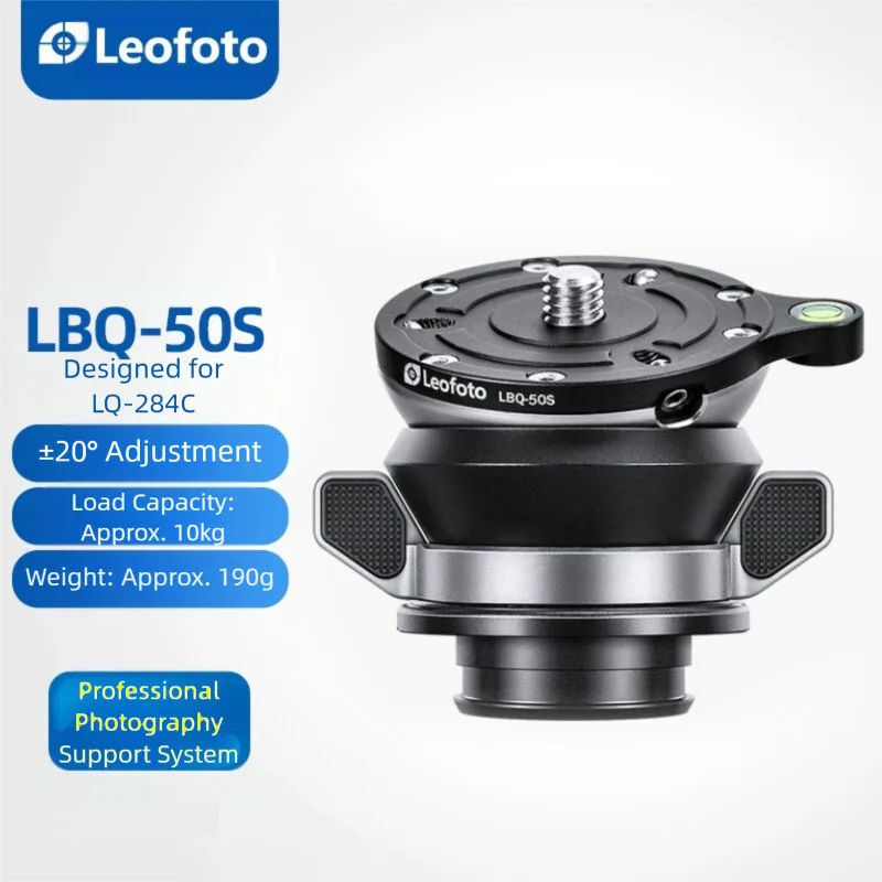 

Leofoto LBQ-50S Mr.Q/LG Series Tripod Dedicated Horizontal Half-Ball Head Adapter LBQ-50S