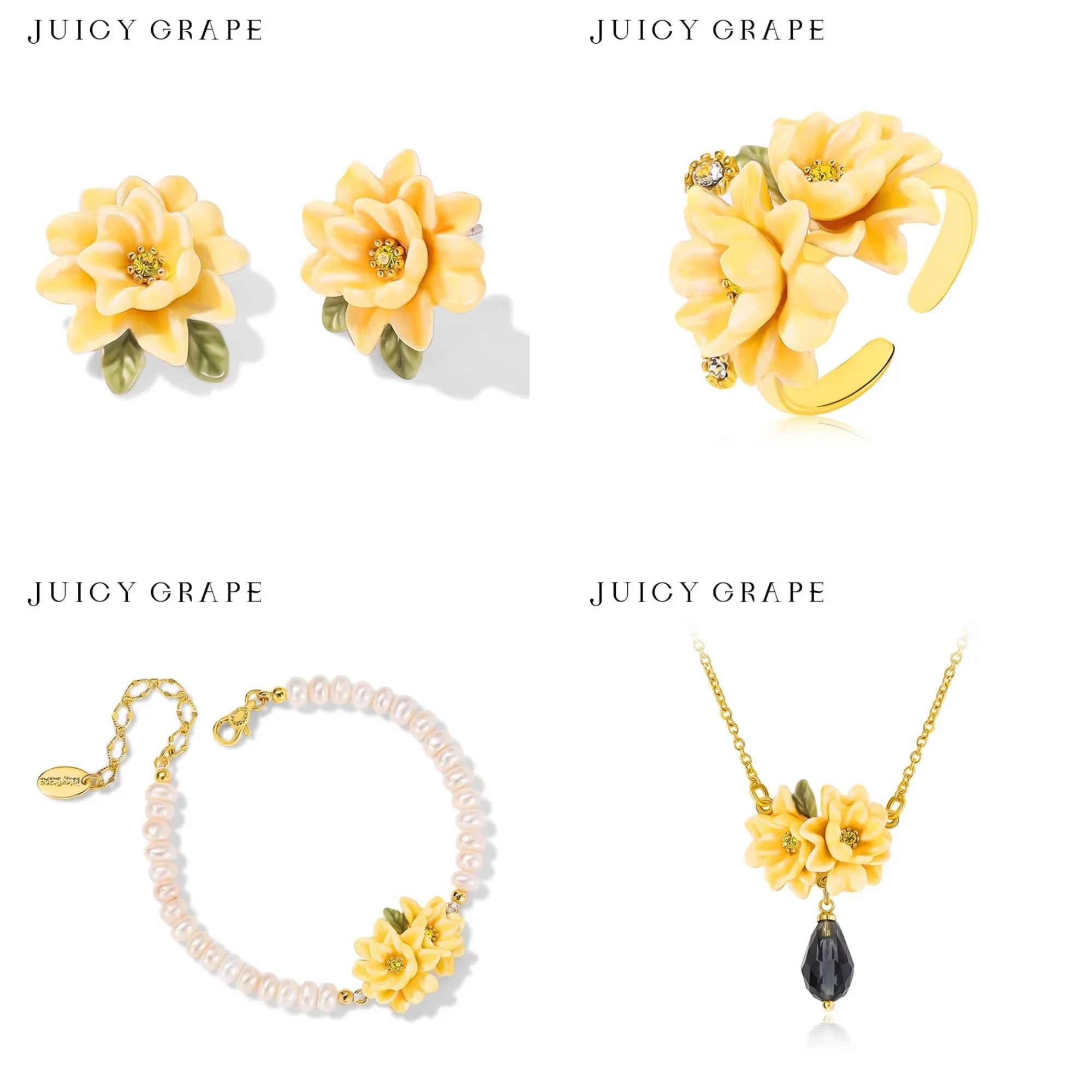 parure-de-bijoux-juicy-grape-en-email-jaune-gardenia-plaque-or-collier-floral-boucles-d'oreilles-bracelet-de-perles-cadeau-pour-femme
