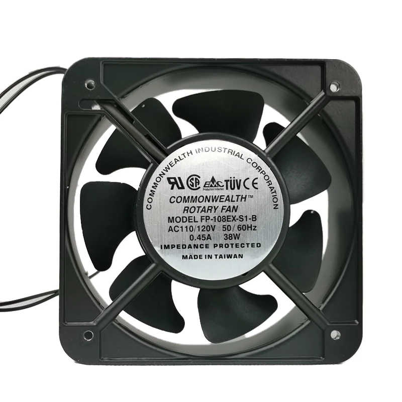 FP-108EX-S1-B 15051 Square Cooling Fan 150x150x50mm AC 0.22A High Efficiency Industrial Fan